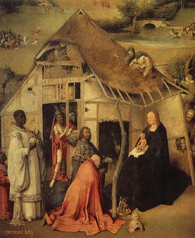 BOSCH, Hieronymus The adoration of the three Kings Germany oil painting art